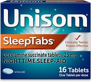 Unisom SleepTabs, Nighttime Sleep-aid, Doxylamine Succinate, 16 Tablets