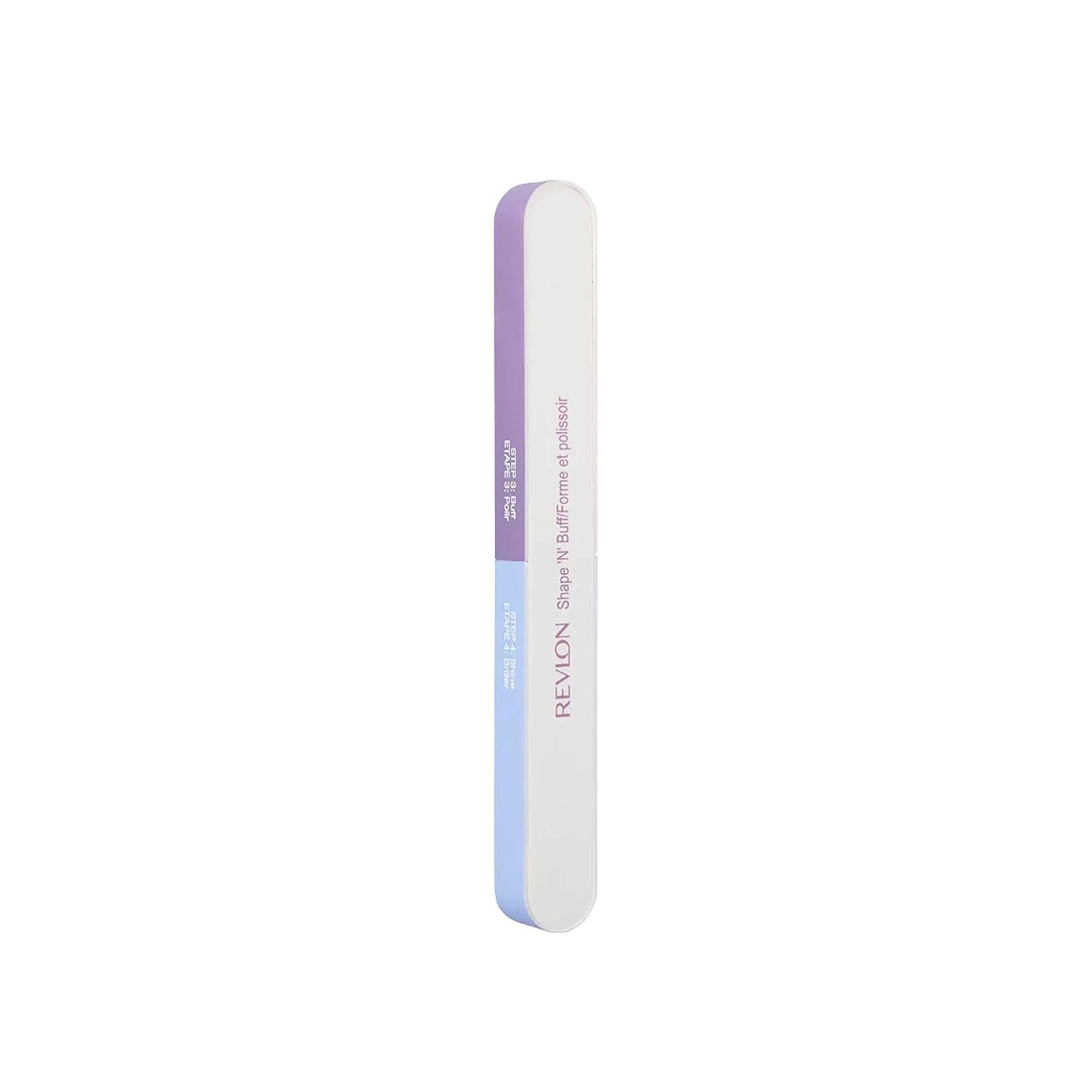Revlon Shape 'N' Buff Nail File & Buffer, All-in-One Tool, Easy to Use (Pack of 1)
