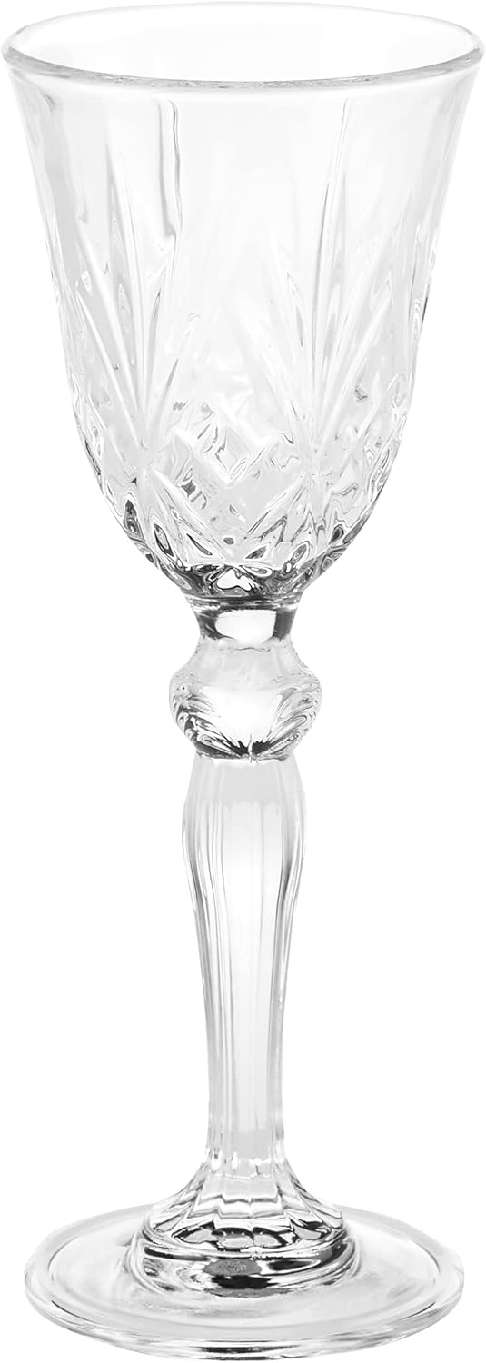 Lorren Home Trends Crystal Melodia Collection Liquor Glass Set (Pack of 6)