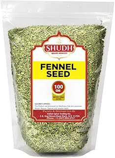 Fennel Seeds 100 GM | 3.5 oz | (Saunf Sabut) Whole Spice All Natural ~ Gluten Friendly | NON-GMO | Vegan | Indian Origin