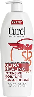 Curel Ultra Healing Lotion, Hand and Body Moisturizer for Extra Dry Skin, with Advanced Ceramide Complex and Hydrating Agents, for Tight Skin, 20 Ounces