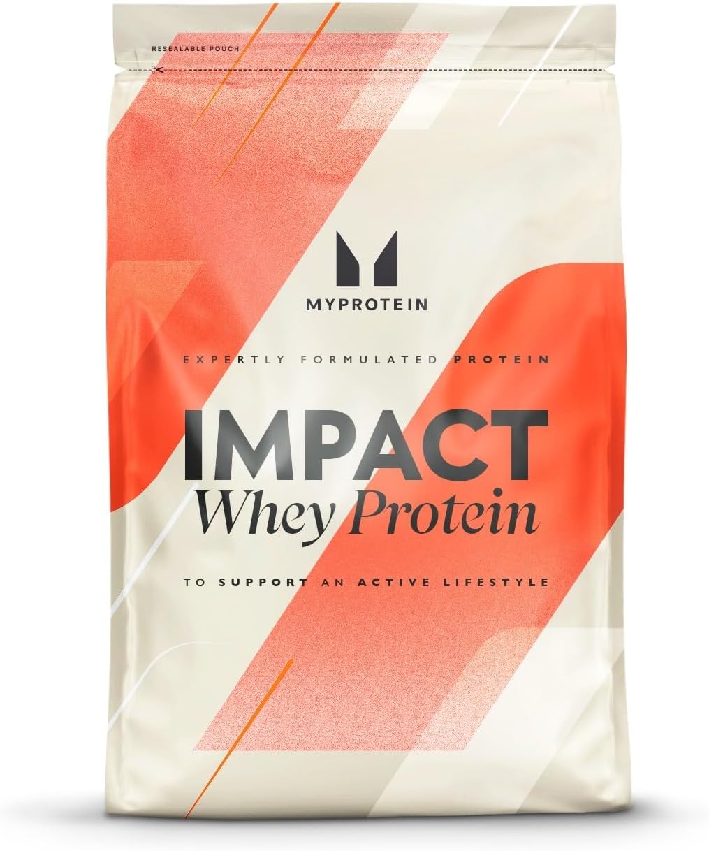 Myprotein Impact Whey Protein Powder, 5.5 Lbs (100 Servings) Vanilla Ice Cream, 22g Protein & 5g BCAA Per Serving, Protein Shake for Superior Performance, Muscle Strength & Recovery, Gluten Free