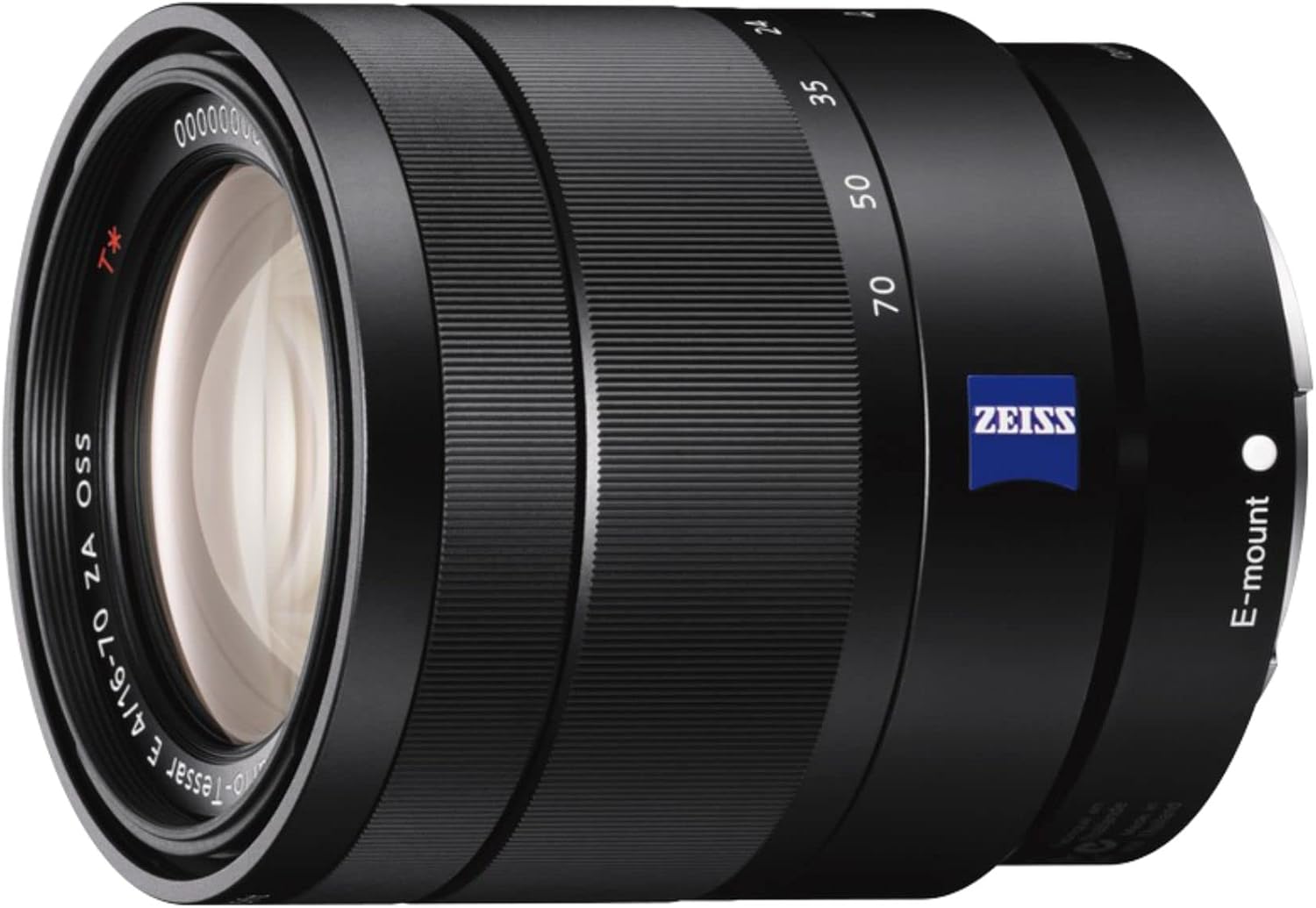 Sony SEL1670Z E Mount - APS-C Vario T 16-70 mm F4.0 Zeiss Zoom Lens - Black