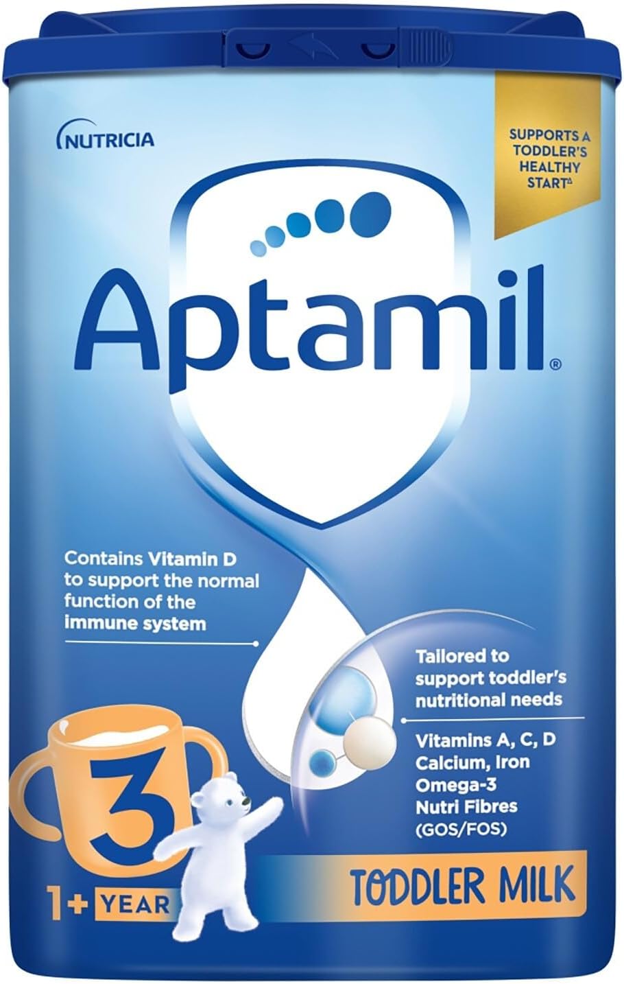 3 x 800g Aptamil 3 Toddler Milk Suitable For Ages 1+ Year