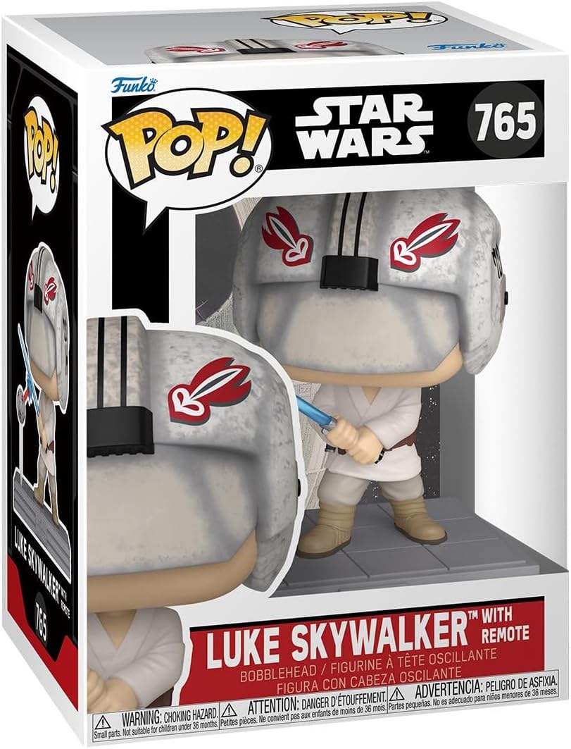Funko Pop Star Wars: Luke Skywalker/Remote - Collectable Vinyl Figure - Gift Idea - Official Merchandise - Toys for Kids & Adults - Sci-Fi Fans - Model Figure for Collectors and Display