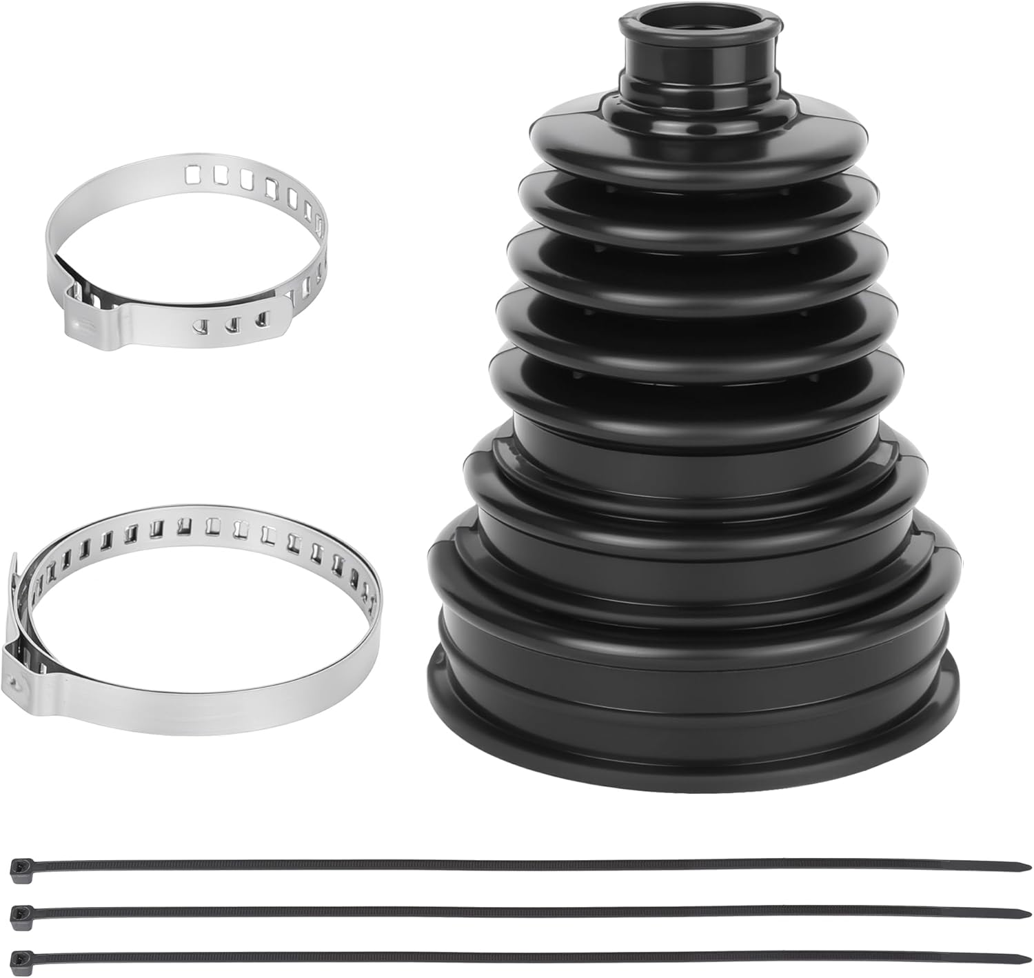 2-Pack Universal CV Axle Boot Repair Kit with Clamps, Flexible Silicone CV Joint Boot Fits 19–34mm Shafts, Fit for Jeep Honda Nissan Subaru Toyota Kia Chevy Fiat 500 Hyundai BMW Mini Cooper Mitsubishi