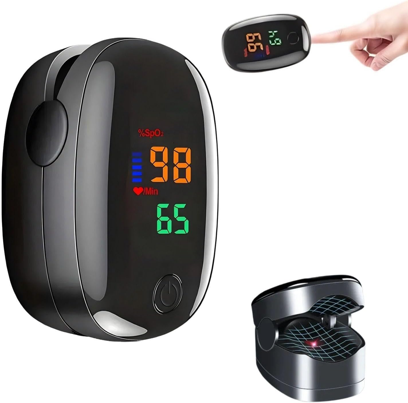 Non Invasive for Meter-Glucose monitor no pricking glucose meters, Upgraded Blood Sugar Monitors for Home or Outdoor Use-1 pack