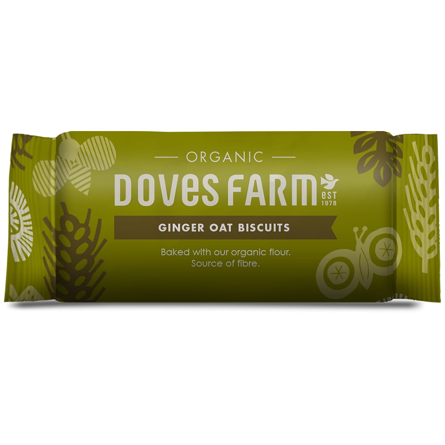 Doves Farm Organic Ginger Oat Biscuits | 200g | Irresistibly Tasty and Wholesome Treats | Crafted by Doves Farm | Pioneers of Organic Delights