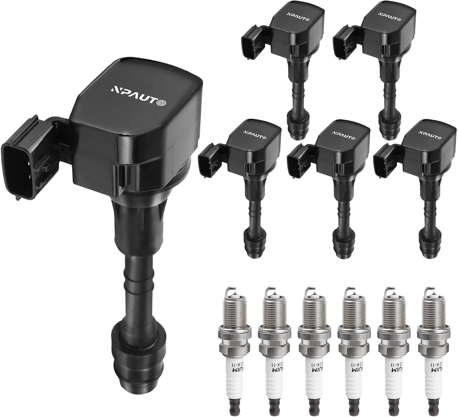 Ignition Coil Pack Spark Plugs Replacement for 4.0 Nissan Frontier Xterra Pathfinder 2005 2006 2007 2008 2009 2010 2011 2012 2013 2014 2015 2016 2017 2018 2019, 3.5 02-06 Nissan Altima Maxima Murano