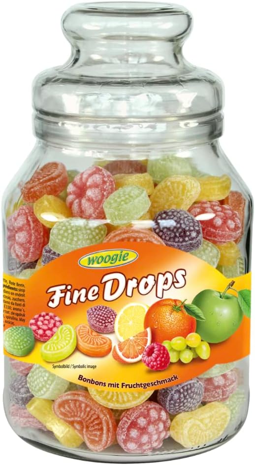 Mixed Fruit Selection Candies Jar Fruit Candies Gift1 X 966g Sweet Gift
