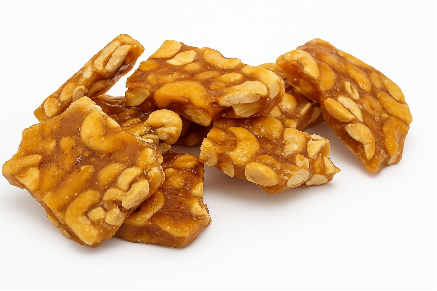Andy Anand Sugar Free Cashew Brittle | Handmade Old Fashioned Diabetic Friendly Crunch | Amazingly Delicious | Perfect for Chocolate Lovers, Taste the Divine Crunchy Goodness Guilt-Free Snack (7 Oz)