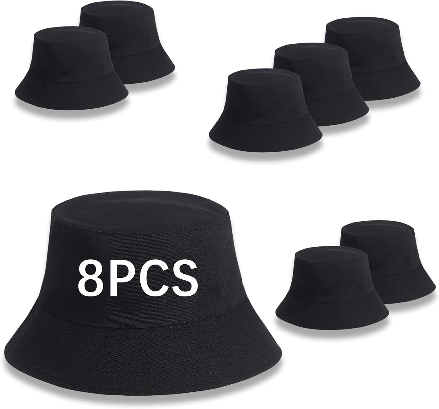 Bucket Hats Bulk Solid Color DIY Blank Hat Bucket Hats for Men, Women and Adults