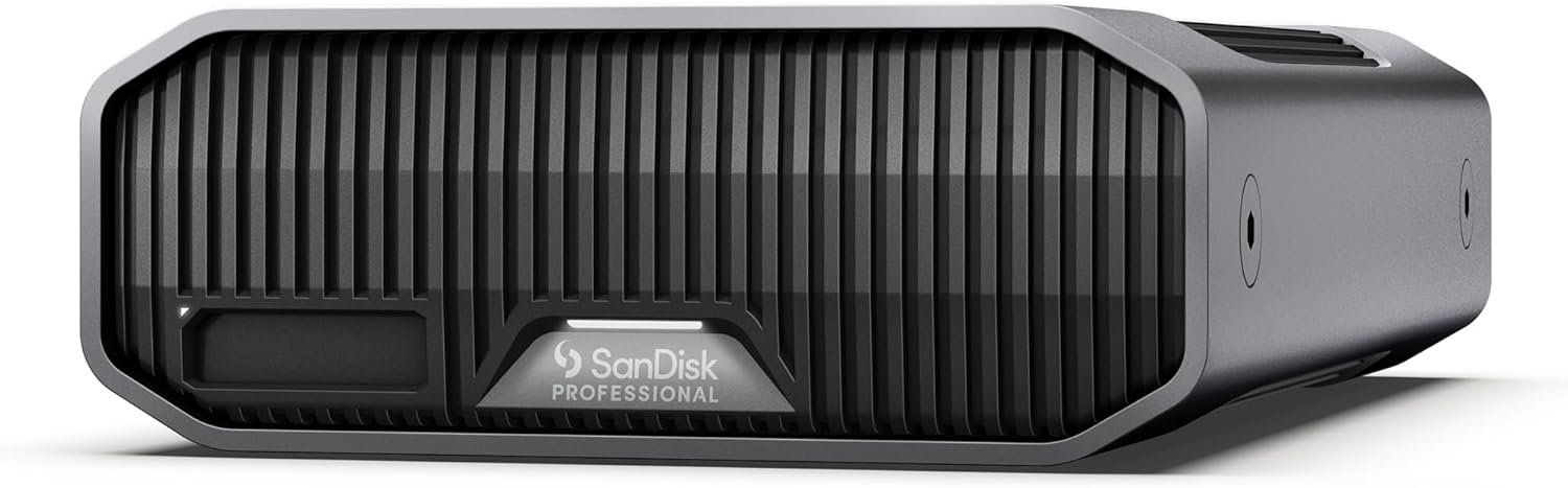 SanDisk Professional 18TB G-Drive Project - External HDD, Thunderbolt 3, USB (10Gbps), 7200RPM Ultrastar Hard Drive, Up to 260MB/s Read - SDPHG1H-018T-NBAAD
