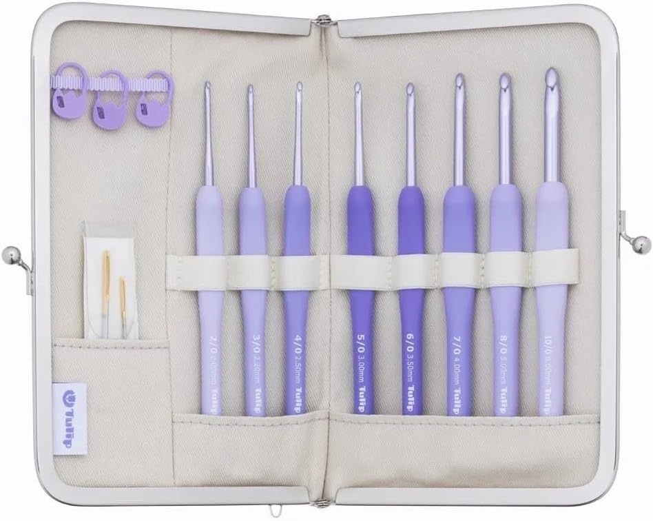 Tulip Tulip Knitting Needles ETIMO Murasaki Crochet Set with Cushion Grip TEM-001