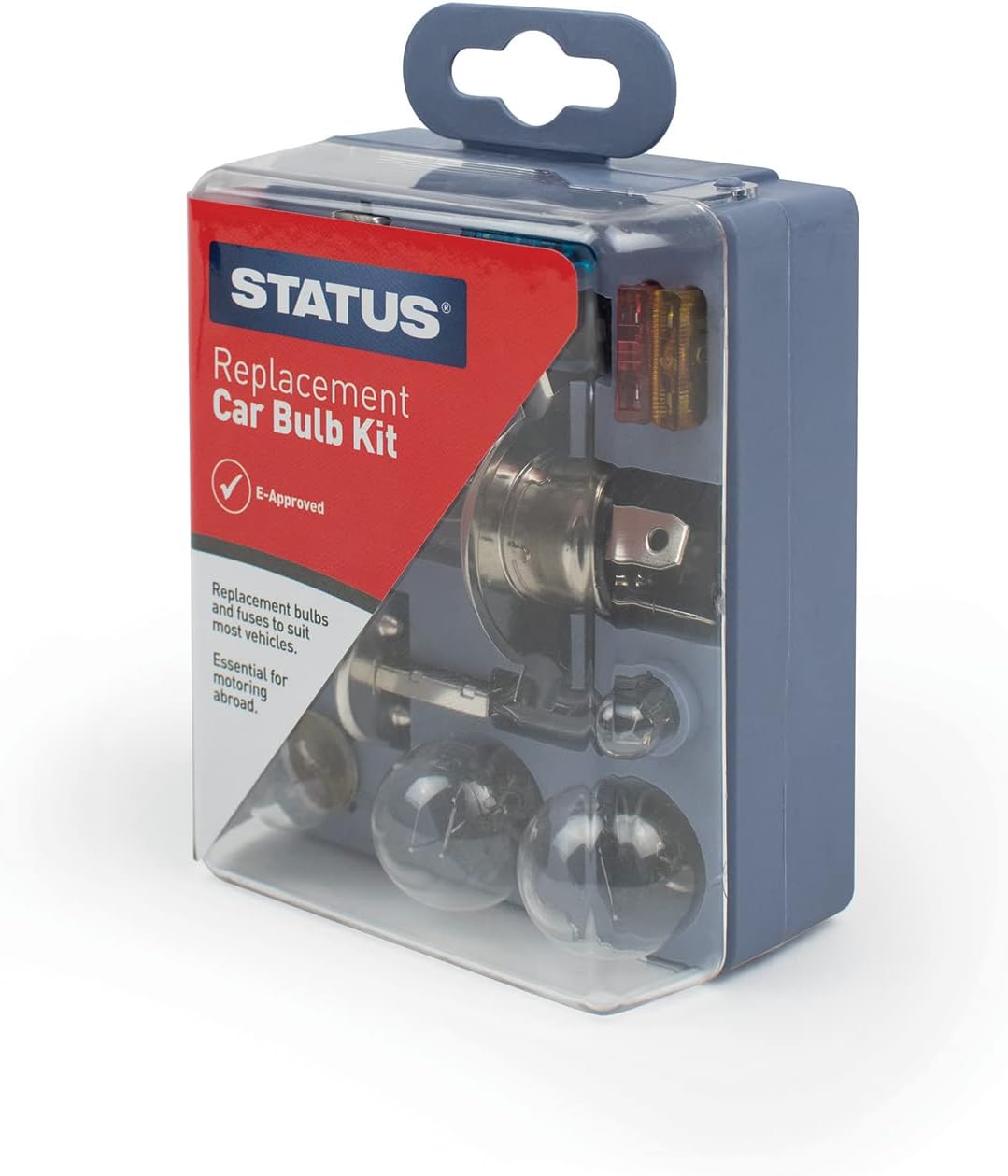 Statuis STATUS 10pc Universal Replacement Car Emergency Light Bulb Fuse Kit 477 H7 472 H4 448 H1 382 P21W 380 P21/5W 207 R5W 501 W5W