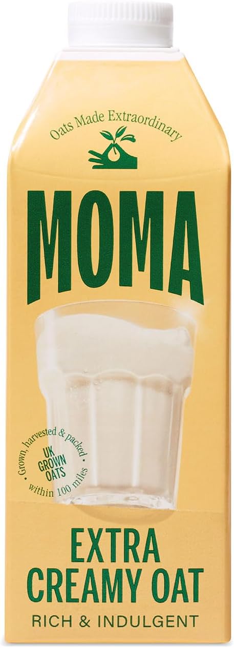 MOMA - Extra Creamy Oat Drink - 750ml • 100% Plant-Based & Vegan • Made with British Oats for Superior Indulgent, Rich & Creamy Taste • No Added Sugar - Enriched with Vitamins