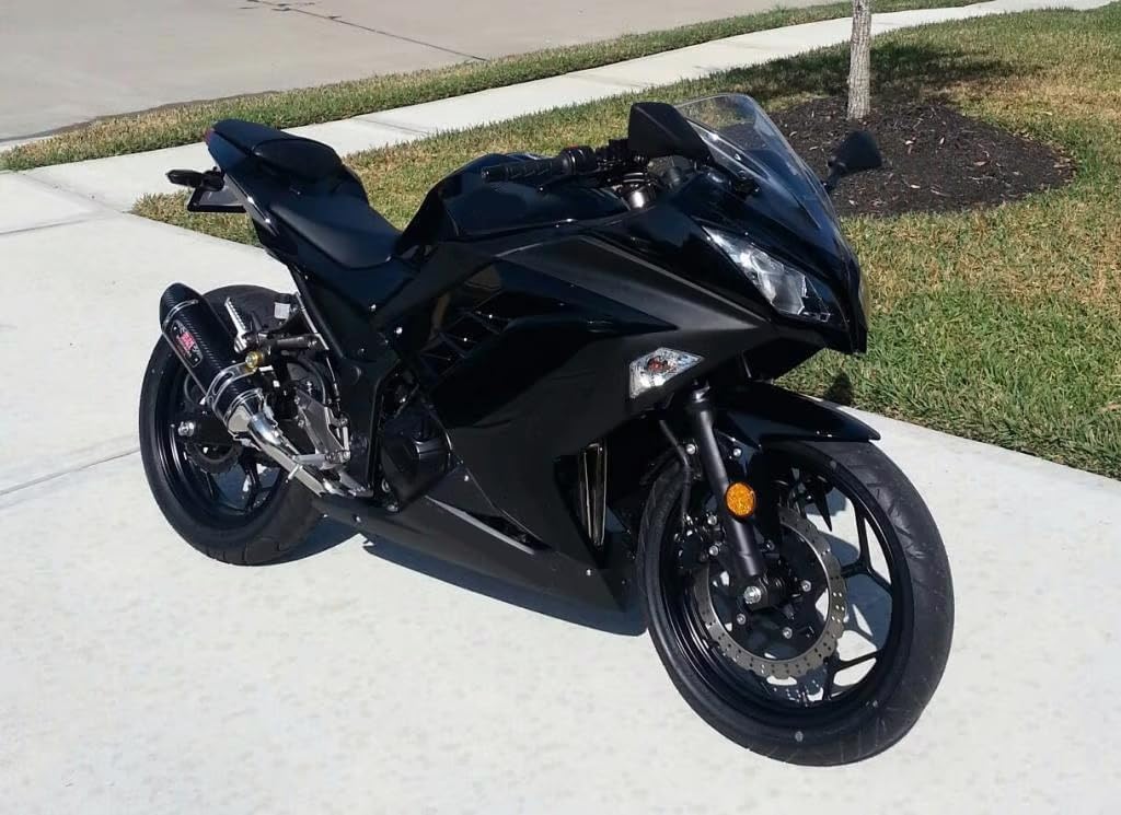 Motorcycle Fairing Kit for 2013 2014 2015 2016 2017 Kawasaki NINJA 300 EX300 EX300A EX300B ABS Plastics Bodywork Fairings Glossy Shiny Vivid Black b003