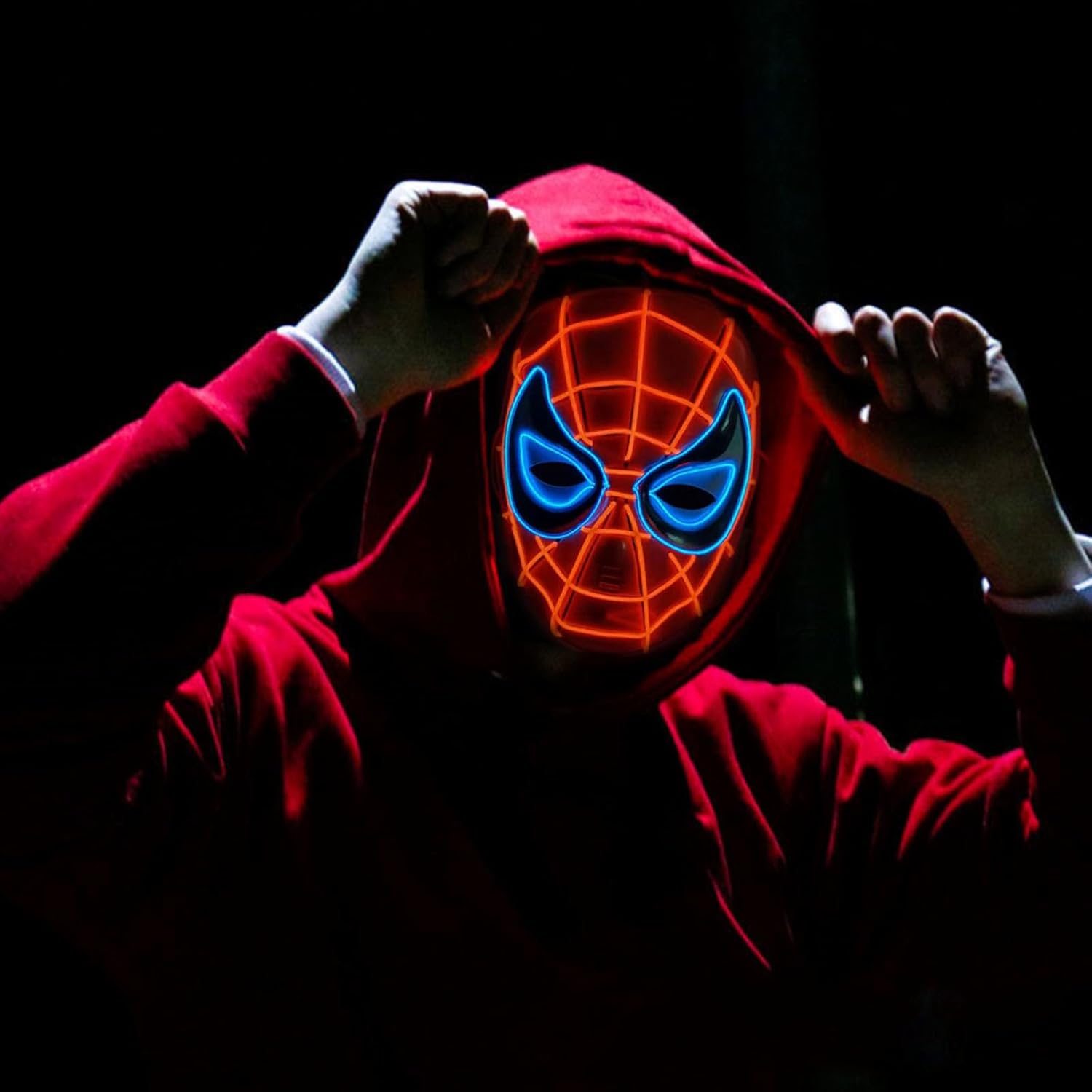 Halloween Scary Mask LED Light Up Purge Mask for Festival Cosplay Halloween Costumes