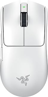 Razer Viper V3 Pro Wireless Gaming Mouse: 55g Lightweight - 8K Polling - 35,000 DPI Optical Sensor with Advanced Features - Gen-3 Optical Switches - 8 Programmable Controls - USB C Charging - White