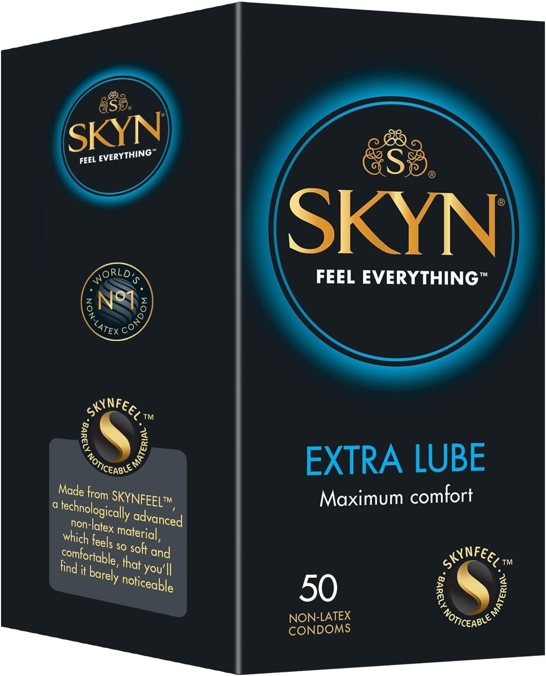 SKYN Extra Lubricated Latex-Free Condoms Pack of 50