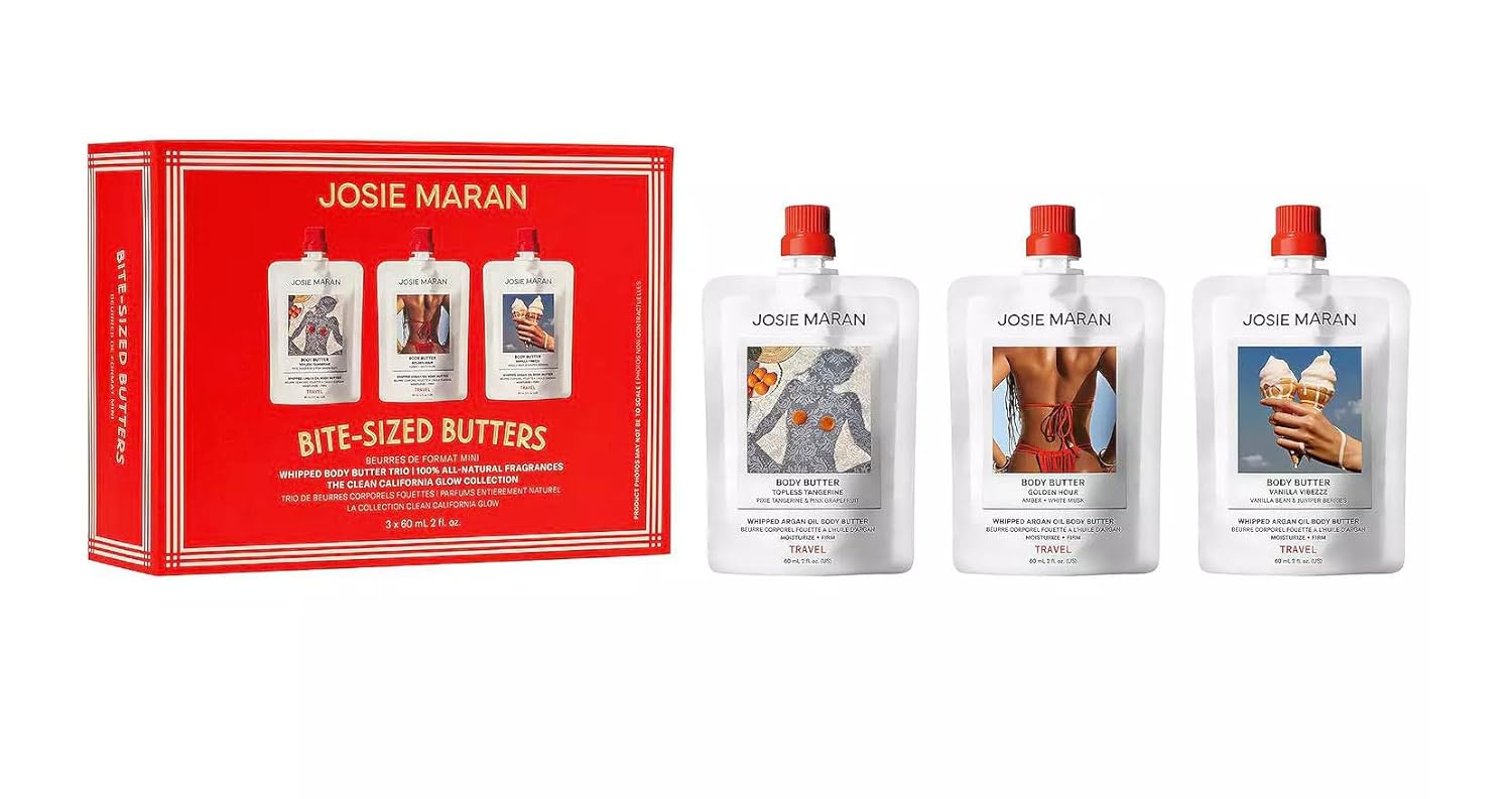 Josie Maran Bite-Sized Butters Mini Whipped Body Butter 3-Piece Gift Set