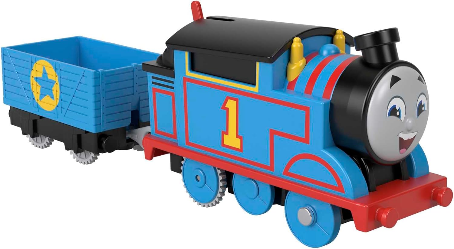 Thomas & Friends Motorized Toy Train Thomas Battery-Powered Engine with Cargo for Pretend Play Preschool Kids Ages 3+ Years, HDY59