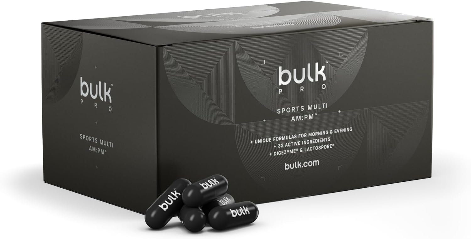 Bulk Sports Multi AM:PM Capsules, Multivitamins and Minerals, Pack of 120, 30 Servings