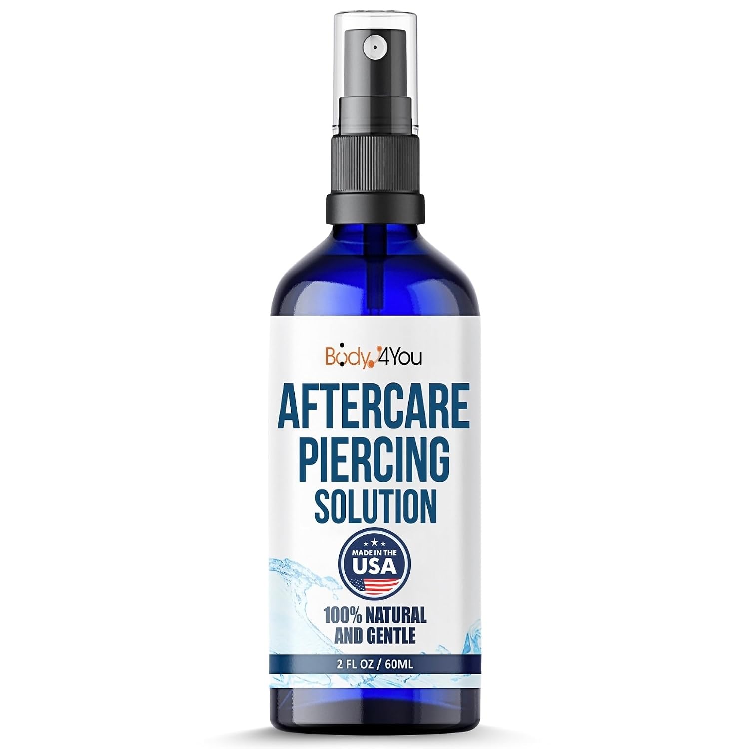 BodyJ4You Piercing Aftercare Spray - Sea Salt Sterile Saline Solution Mist