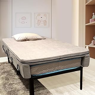Cooling Gel Memory Foam 3” Twin XL Mattress Topper | Increases the Width of Twin XL Mattresses by 8 Inches | Firm Body Conforming Support Foam | Alleviates Back Pain | Guest Room & Dorm Room Essential