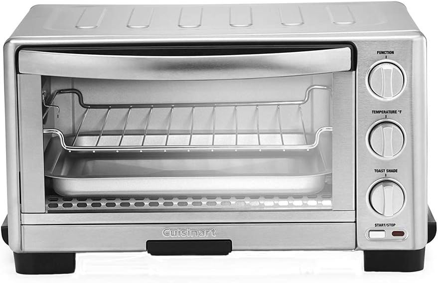 Cuisinart TOB-1010 Toaster Oven Broiler, 7.87"D x 15.86"W x 11.77"H , Stainless Steel
