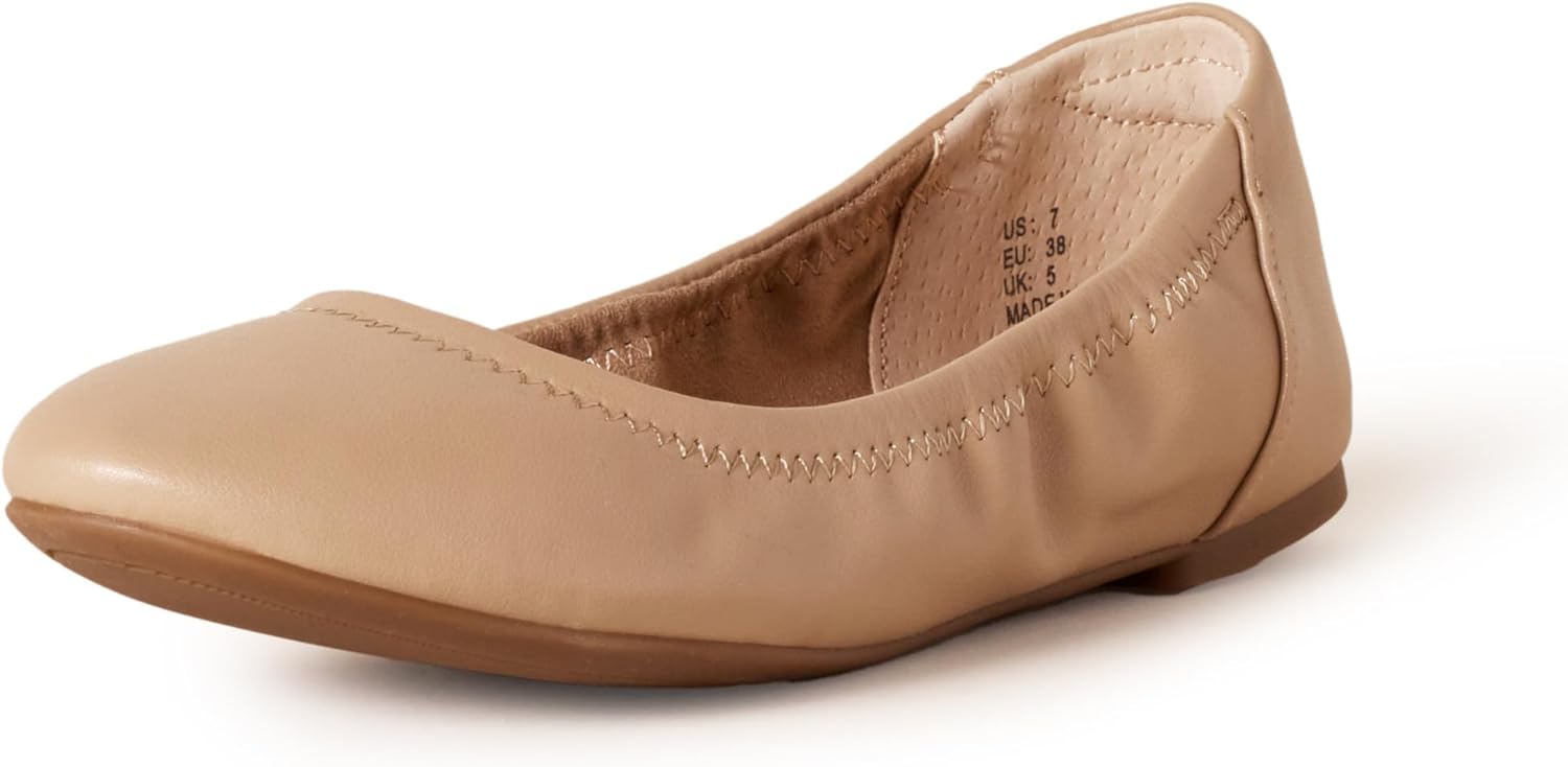 Amazon Essentials Women's Belice Slip On Ballet Flat