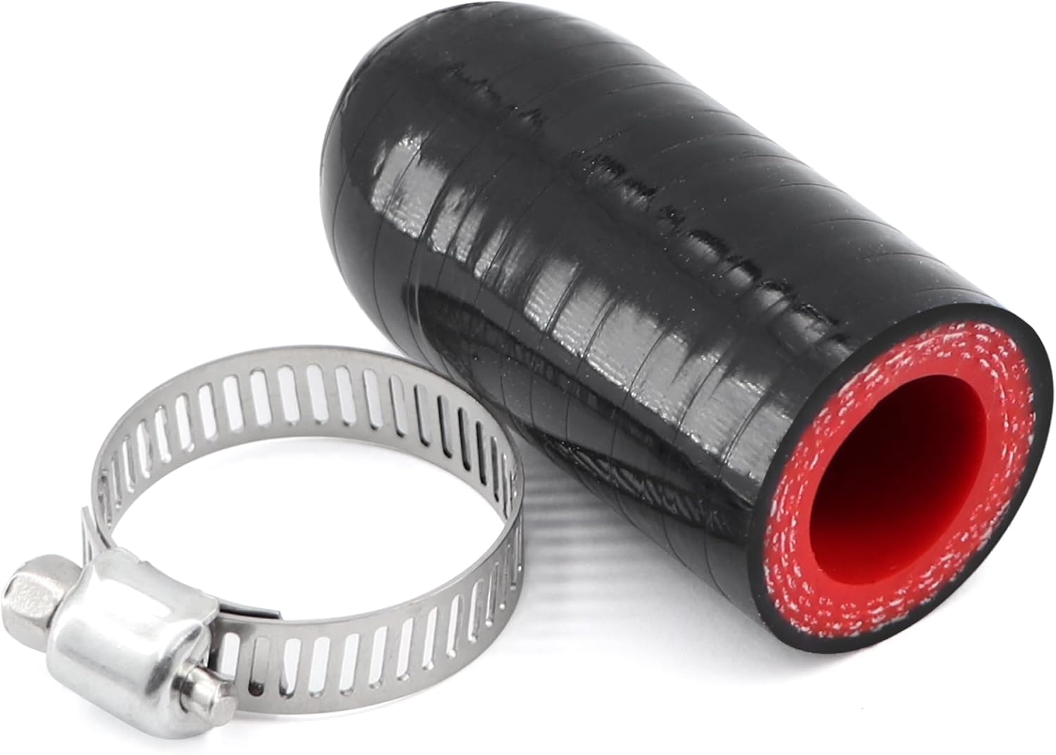 5/8-inch(16mm) High Temperature 3-ply Reinforced Silicone Coolant Bypass Cap With Clamp 2-inch Length,For Turbo Bypass Valve/Vacuum/Throttle Body Water Port