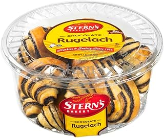Rugelach Pastries | Chocolate Croissant | Chocolate Babka Bread | Breakfast Pastry | Coffee Snack| Kosher, Dairy & Nut Free | Holidays, Parties & Birthdays | 12 oz. Stern’s Bakery