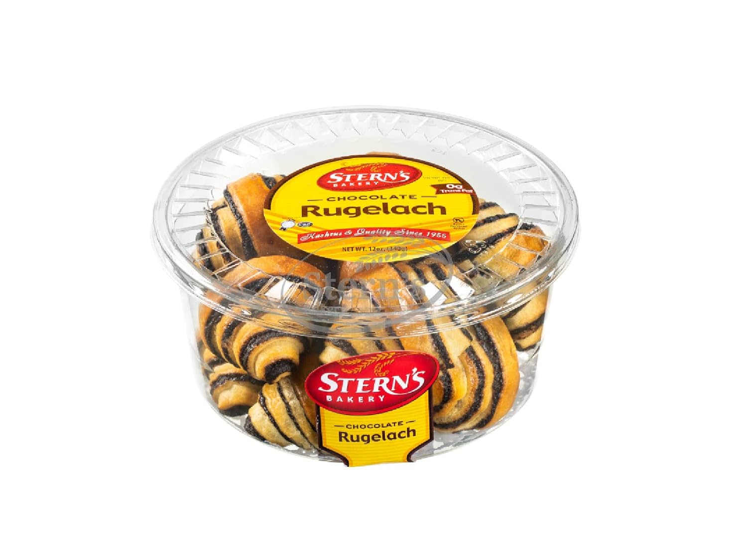 Rugelach Pastries | Chocolate Croissant | Chocolate Babka Bread | Breakfast Pastry | Coffee Snack| Kosher, Dairy & Nut Free | Holidays, Parties & Birthdays | 12 oz. Stern’s Bakery