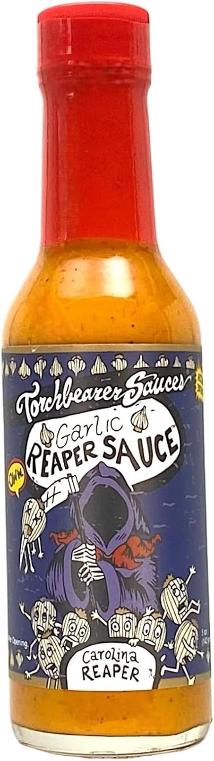 Torchbearer Garlic Carolina Reaper Hot Sauce, 142ml