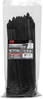 TR Industrial Ultra Heavy Duty Multi-Purpose UV Cable Ties (100-Piece), 250 lbs. Tensile Strength, 11.8", Black