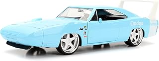 Big Time Muscle 1:24 1969 Dodge Charger Daytona Die-Cast Car, Toys for Kids and Adults(Sky Blue)