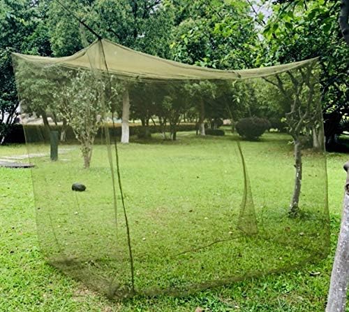 Mosquito Netting - Military Green Portable Tactical Net for Camping - Fits Twin Size Beds and Cots