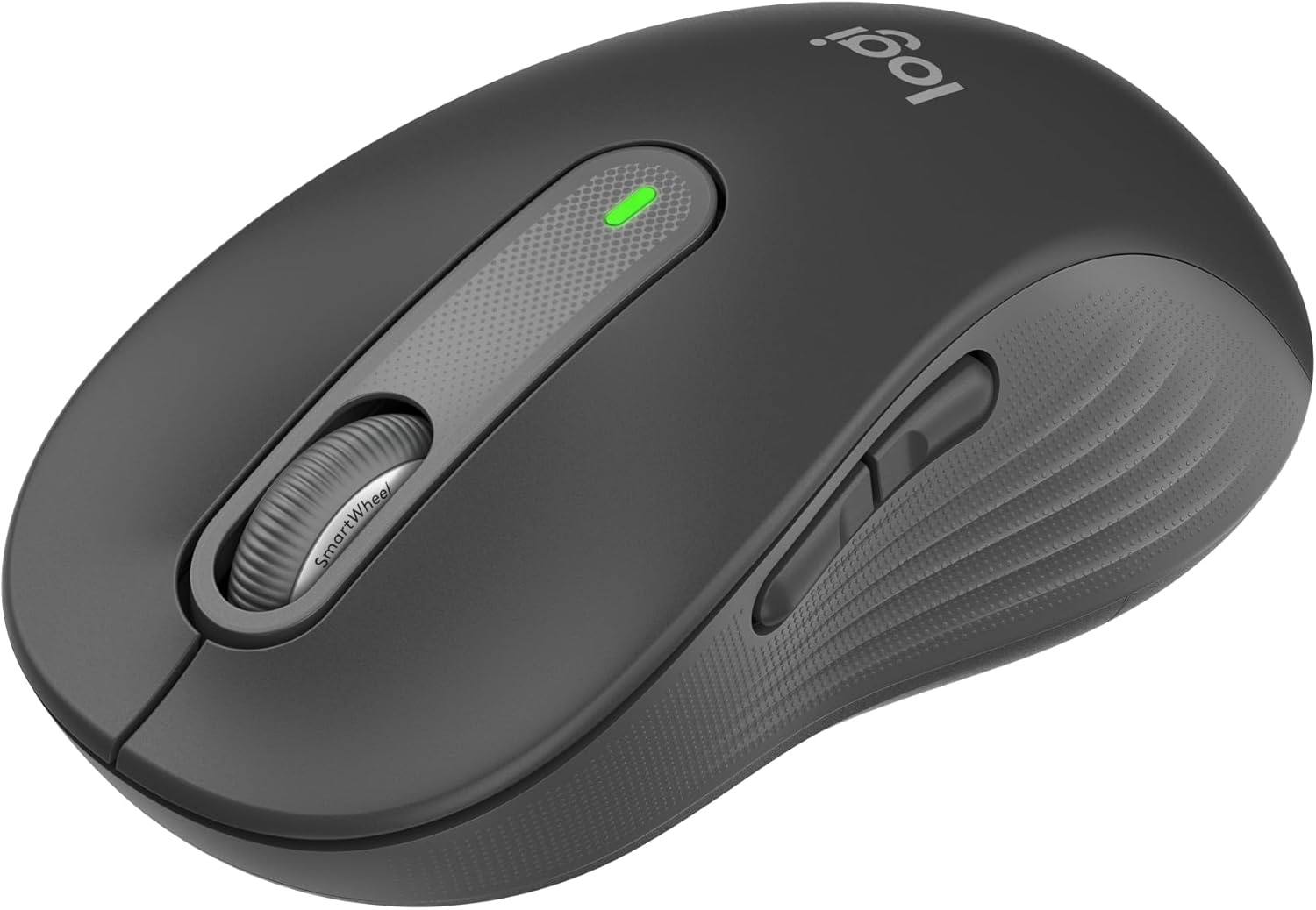 Logitech Signature M650 L Full Size Wireless Mouse - For Large Sized Hands, 2-Year Battery, Silent Clicks, Customisable Side Buttons, Bluetooth, for PC/Mac/Multi-Device/Chromebook - Grey