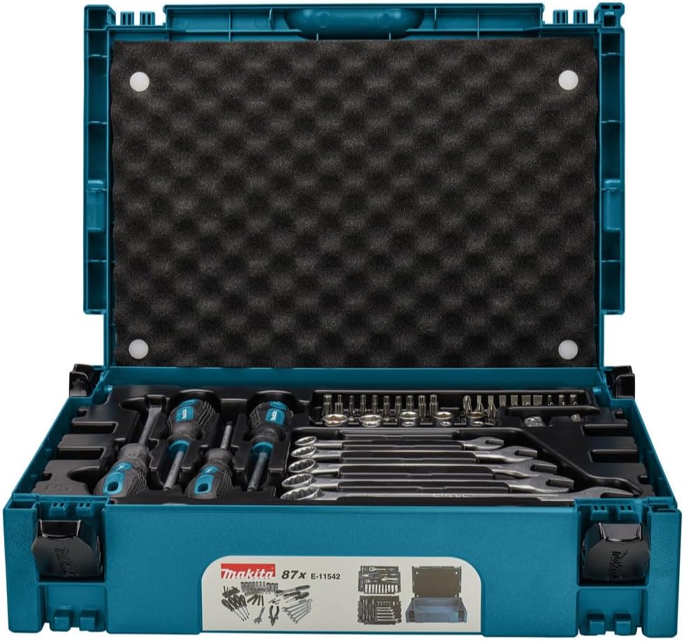 Makita E-11542 87 Piece Mechanics Set Supplied in a Makpac Case