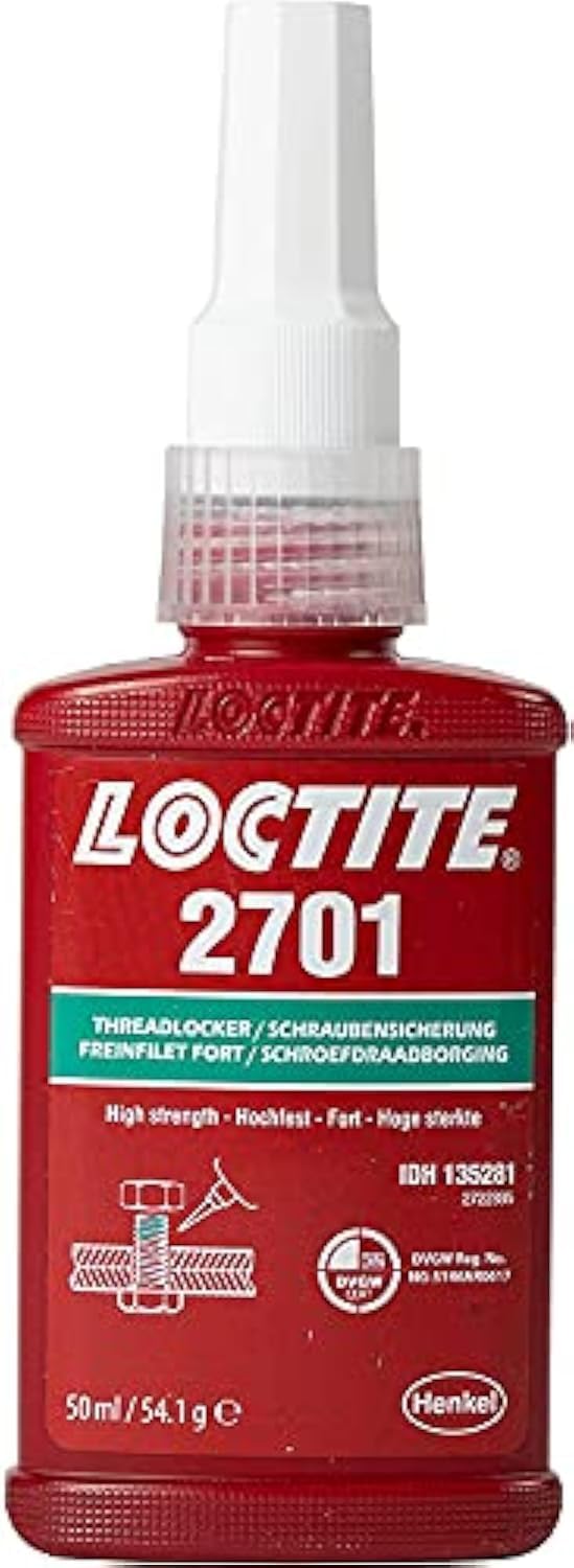 Genuine Henkel Loctite 2701 Maximum Strength - Threadlocking Adhesive - 50 ML