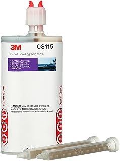3M Panel Bonding Adhesive, 08115, OEM Recommended, Two-Part Epoxy, 200 ml/6.75 fl oz Cartridge, Black