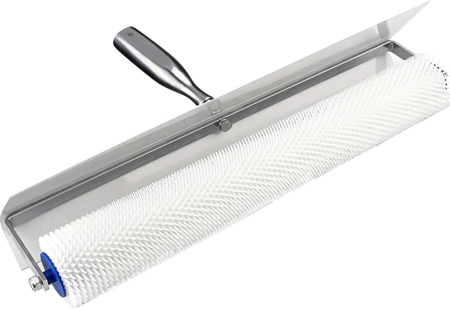 Spike Roller for Self Leveling,20" x 1" Spiked Screeding Compound Paint Roller,Self Leveling Cement Floor Spike Roller with Splash Guard,Floor Compound Roller Construction Tools