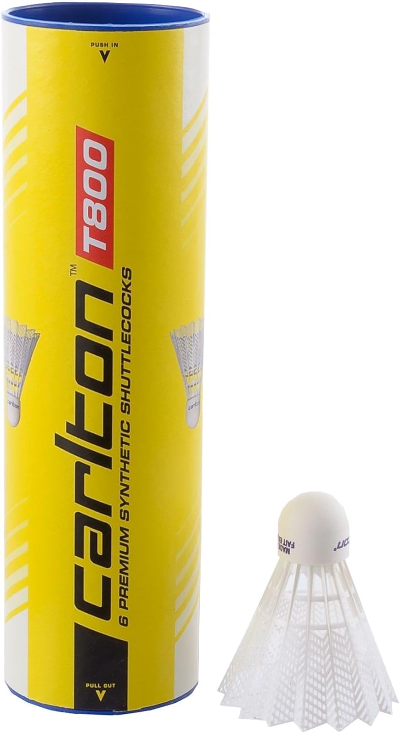 Carlton Badminton Shuttle Tournament T800 - for Juniors and Club Players (1x6 Tube)