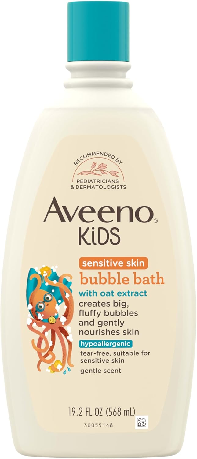 Aveeno Kids Bubble Bath Sensitive Skin 19.2 Ounce