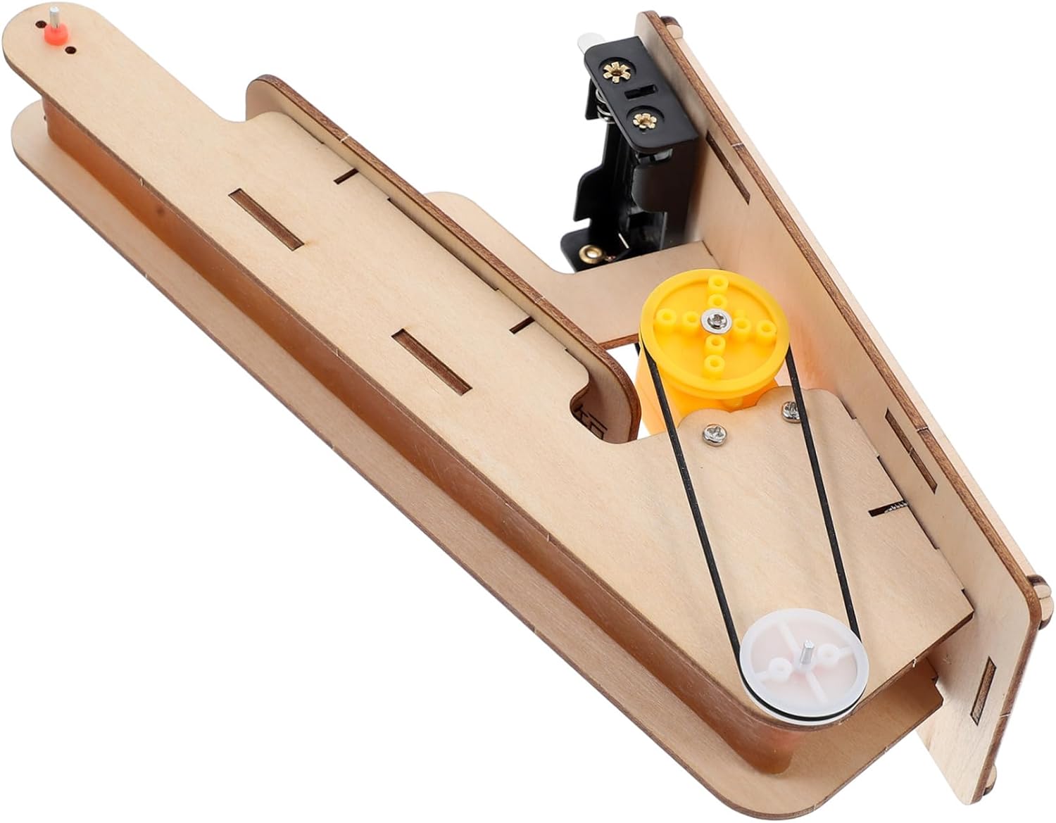 HANABASS Educational DIY Science Kit Electric Transmission Belt Wood Model for Stem Physics Experiments Science Boys School Lab Creative Learning