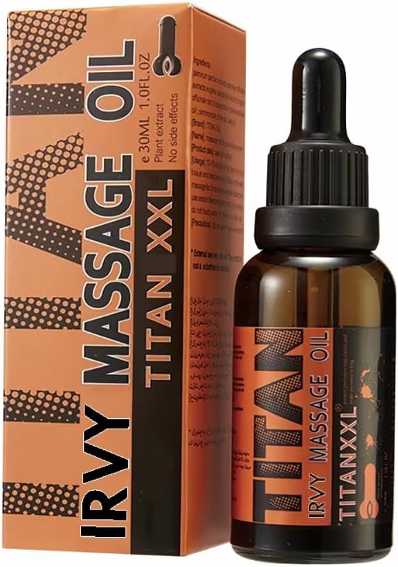 Titan XXL Extra Strength Massage Oil – Power Enlargement Gel Cream for Huge Enhanced Size, Enlarge Thickness, Strength, and Prolonged Performance