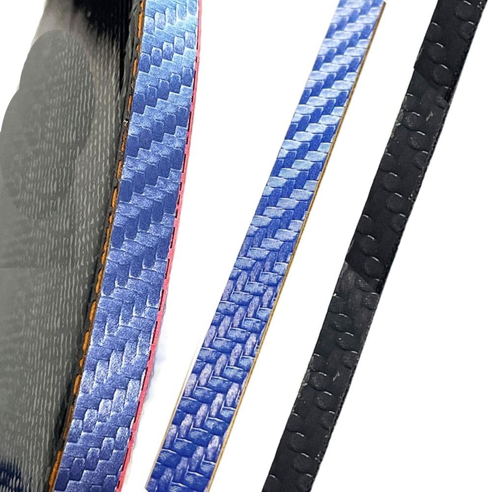 Eficentline PU Carbon Fiber Table Tennis Racket Edge Tape - 16.54" Protective Strip for Ping Pong Paddles