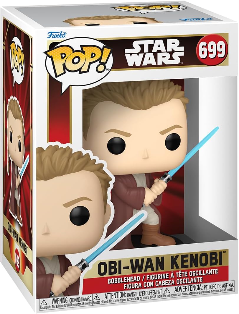 Funko POP! Star Wars: Episode 1 The Phantom Menace Anniversary - Obi-Wan Kenobi - (Young) - Collectable Vinyl Figure - Gift Idea - Official Merchandise - Toys for Kids & Adults - Movies Fans