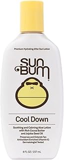 Sun Bum Cool Down Aloe Vera Lotion | Vegan After Sun Care with Cocoa Butter to Soothe and Hydrate Sunburn Pain Relief | 8 oz